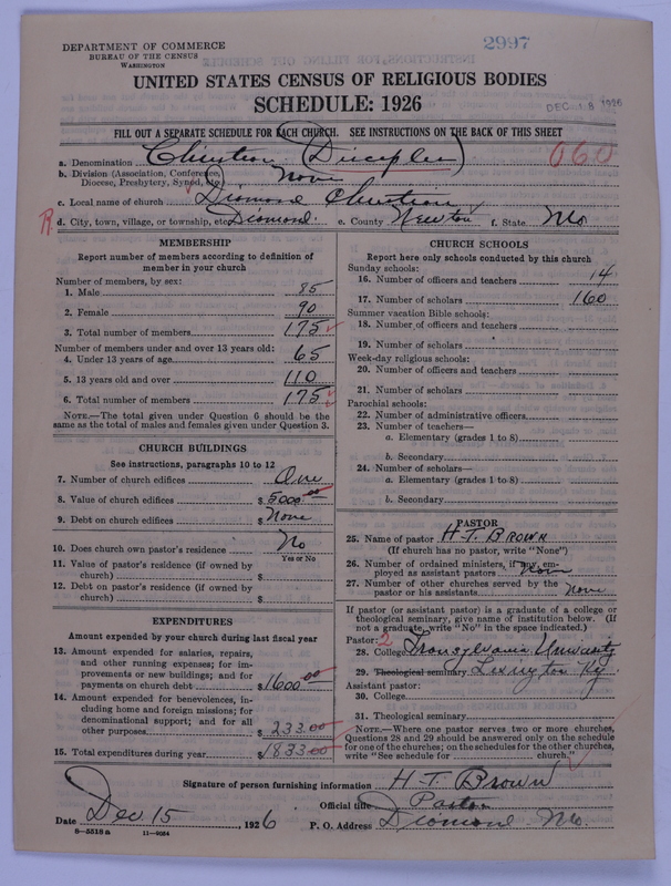 Scan of Disciples of Christ: 2997