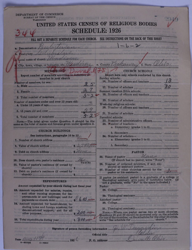 Scan of Presbyterian Church in the United States of America: 2949