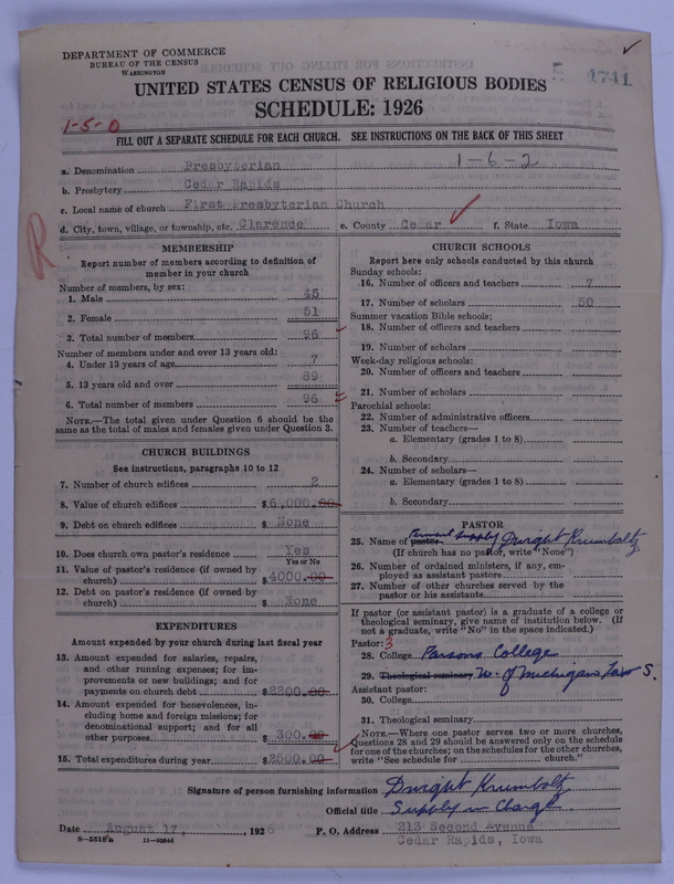 Scan of Presbyterian Church in the United States of America: 4741
