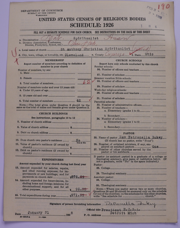 Scan of National Spiritualist Association: 190