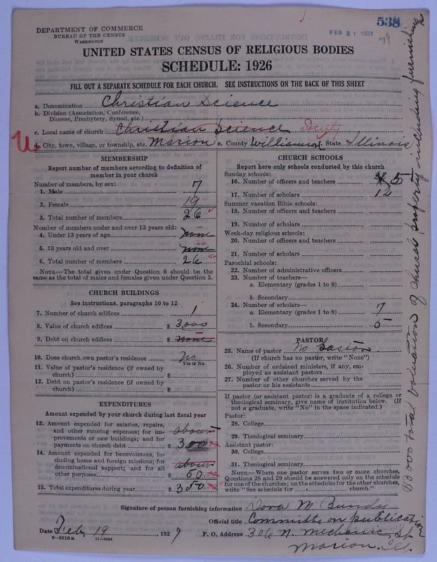 Scan of Church of Christ, Scientist: 538