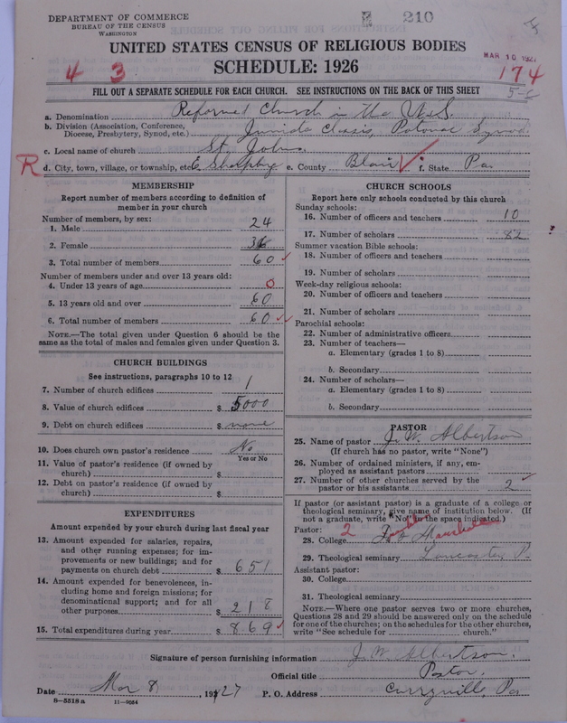 Scan of Reformed Church in the United States: 210