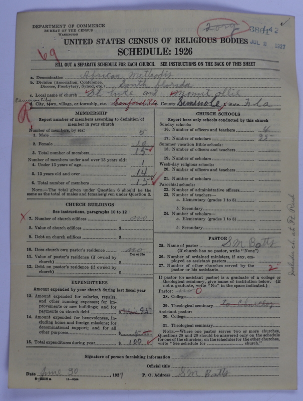 Scan of African Methodist Episcopal Church: 3861