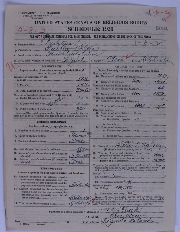 Scan of Presbyterian Church in the United States of America: 8094