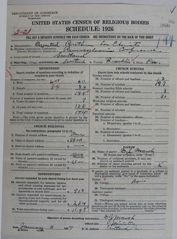 Scan of Church of the United Brethren in Christ: 266