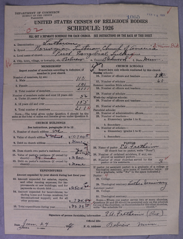 Scan of Norwegian Lutheran Church of America: 1065