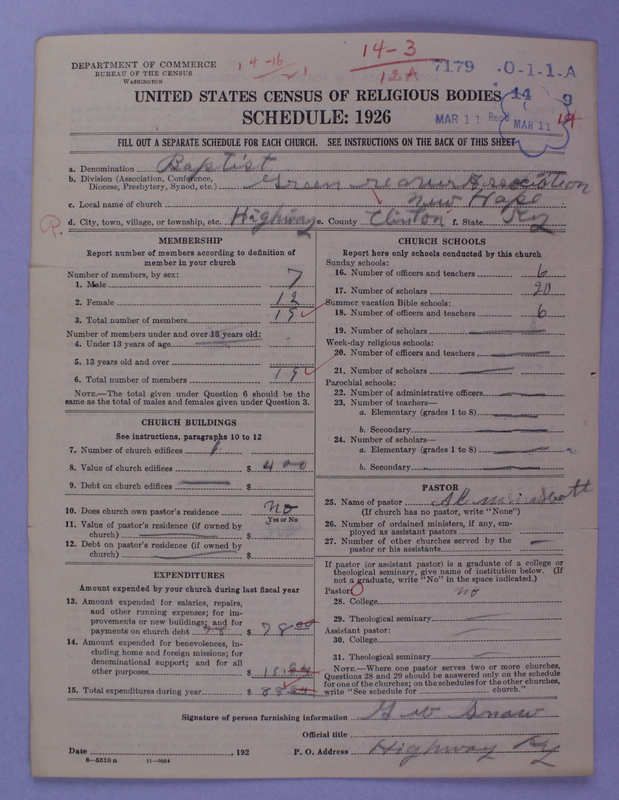 Scan of Negro Baptists: 7179