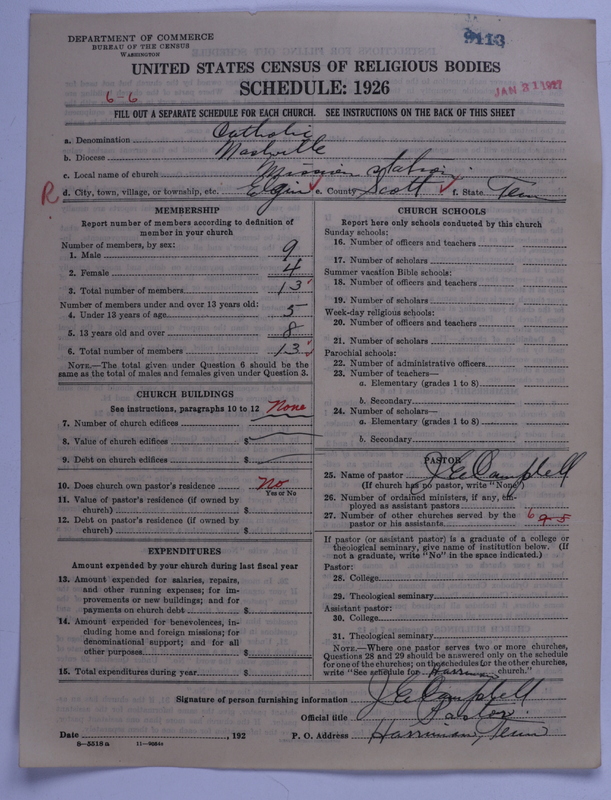 Scan of Roman Catholic Church: 9113