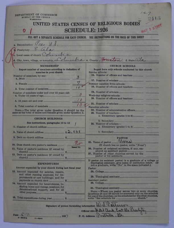 Scan of Presbyterian Church in the United States: 2413