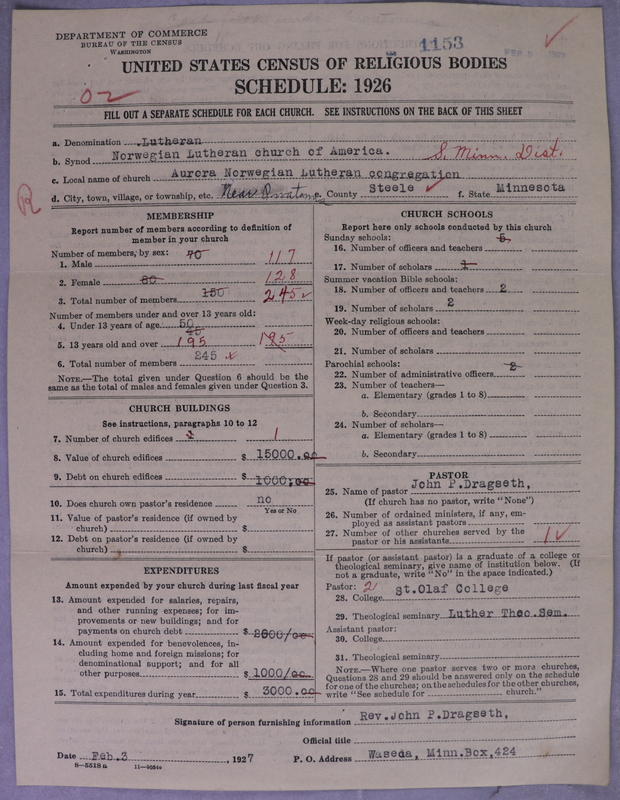 Scan of Norwegian Lutheran Church of America: 1153