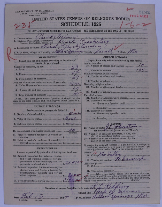 Scan of Presbyterian Church in the United States of America: 5182