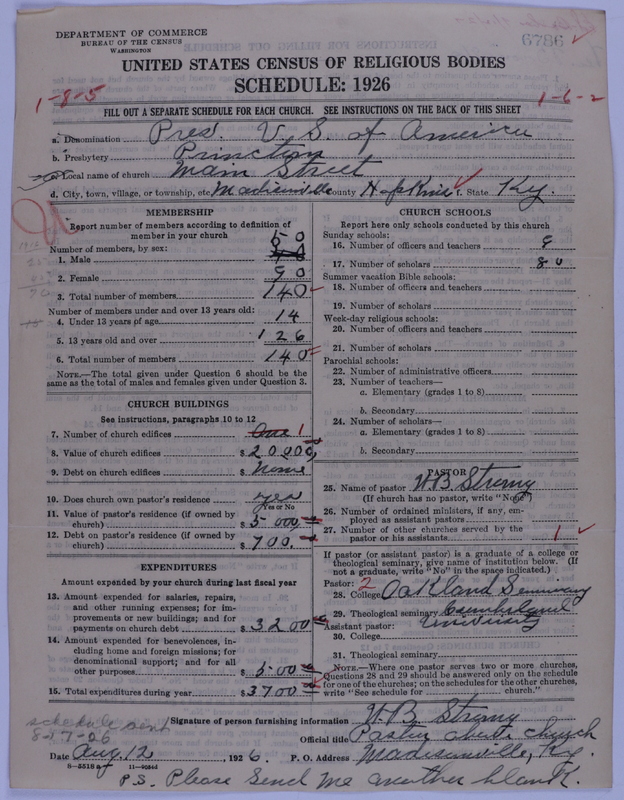 Scan of Presbyterian Church in the United States of America: 6786