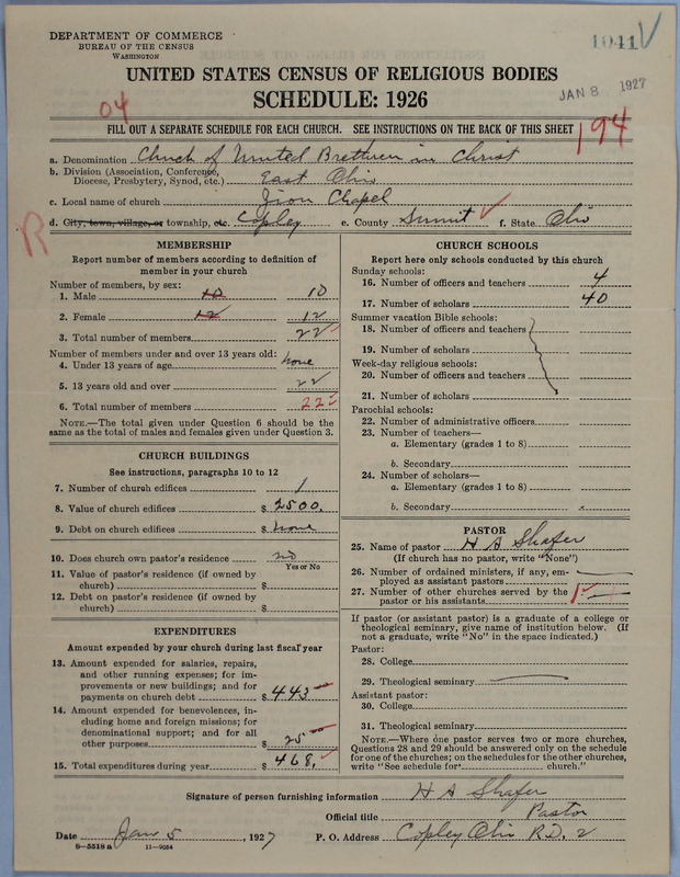 Scan of Church of the United Brethren in Christ: 1041