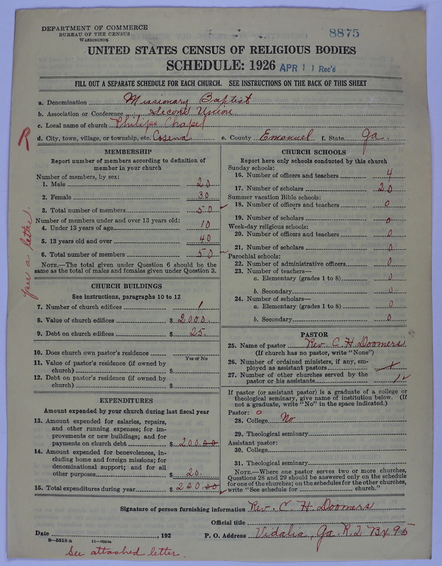 Scan of Negro Baptists: 8875