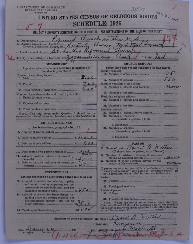 Scan of Reformed Church in the United States: 1207