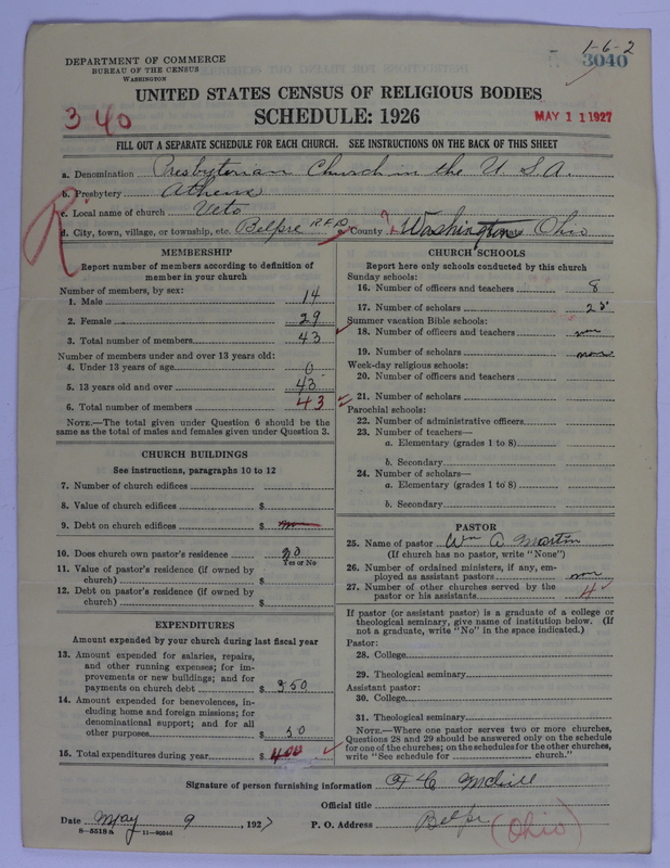 Scan of Presbyterian Church in the United States of America: 3040