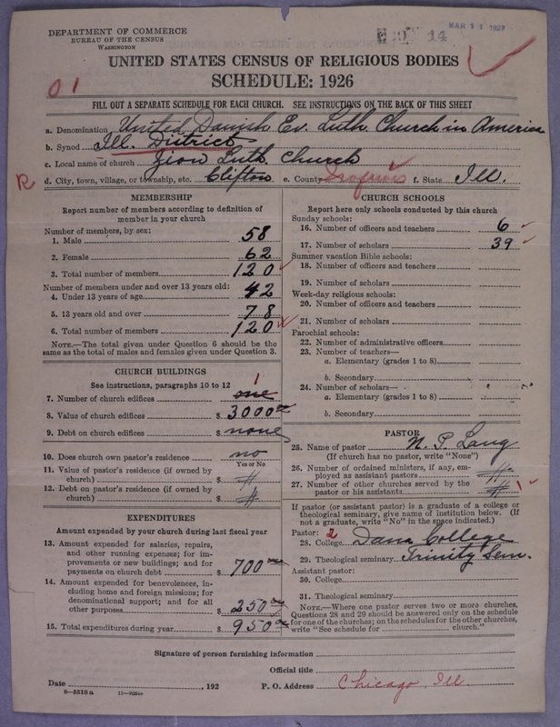 Scan of United Danish Evangelical Lutheran Church in America: 14