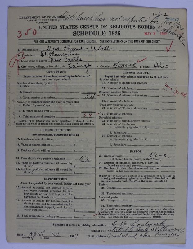 Scan of Presbyterian Church in the United States of America: 2907