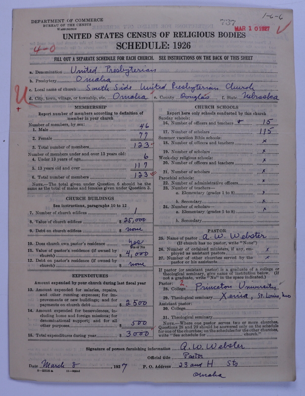 Scan of United Presbyterian Church of North America: 737