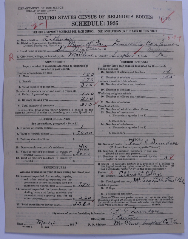 Scan of United Lutheran Church in America: 1645