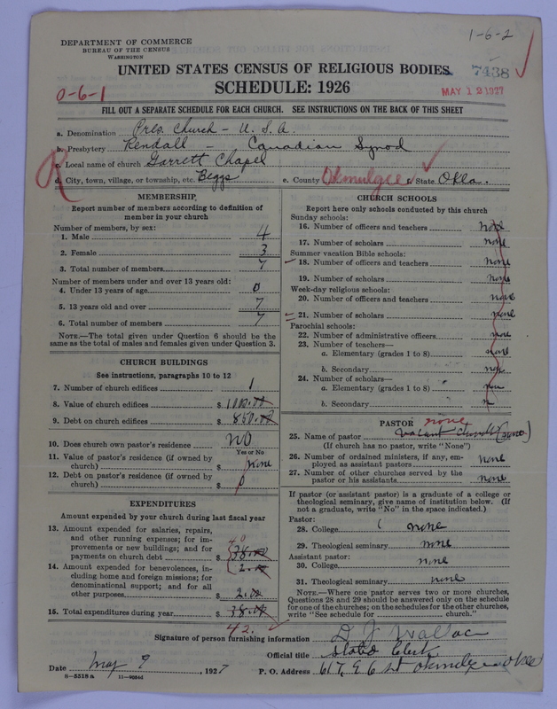 Scan of Presbyterian Church in the United States of America: 7438