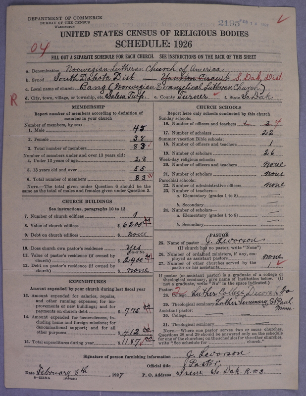 Scan of Norwegian Lutheran Church of America: 2195
