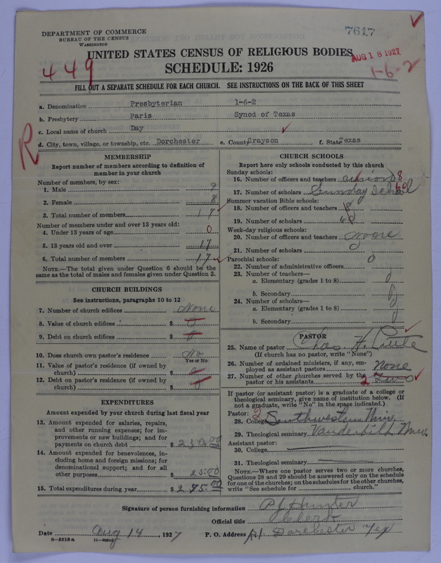 Scan of Presbyterian Church in the United States of America: 7617