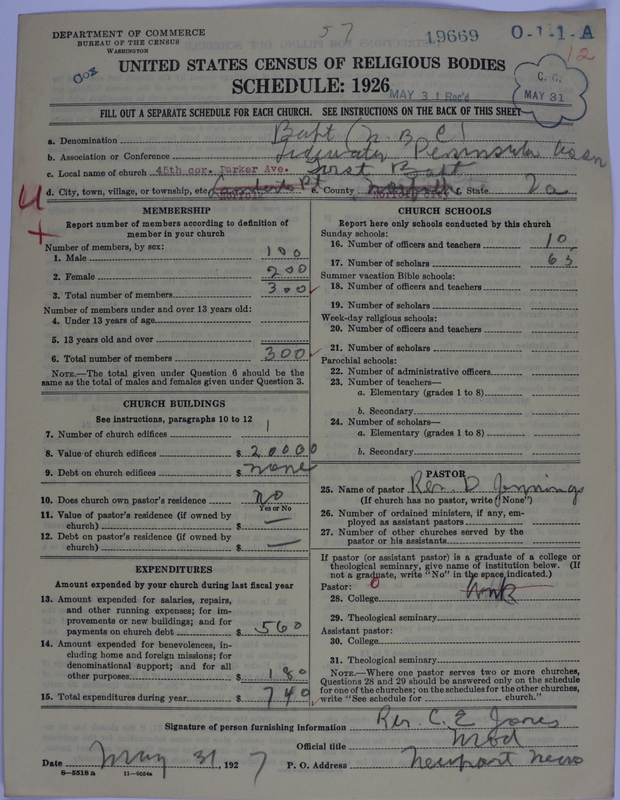 Scan of Negro Baptists: 19669