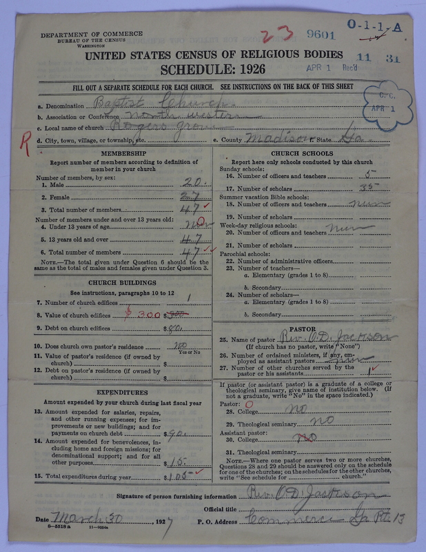 Scan of Negro Baptists: 9601