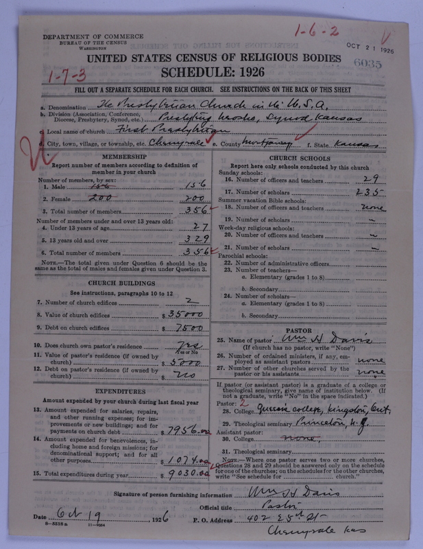 Scan of Presbyterian Church in the United States of America: 6035