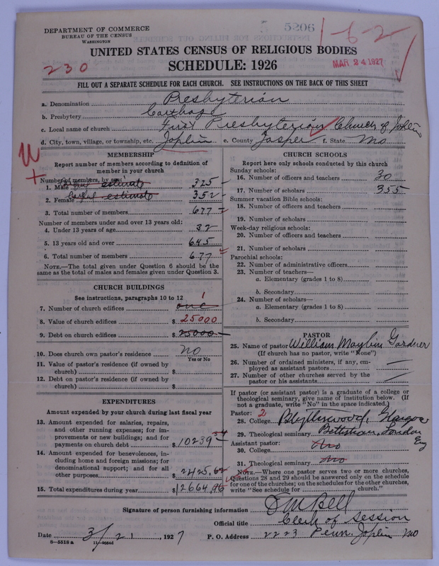 Scan of Presbyterian Church in the United States of America: 5206