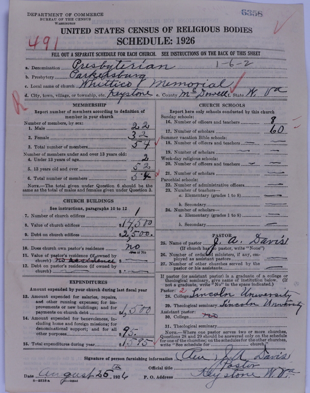 Scan of Presbyterian Church in the United States of America: 6358