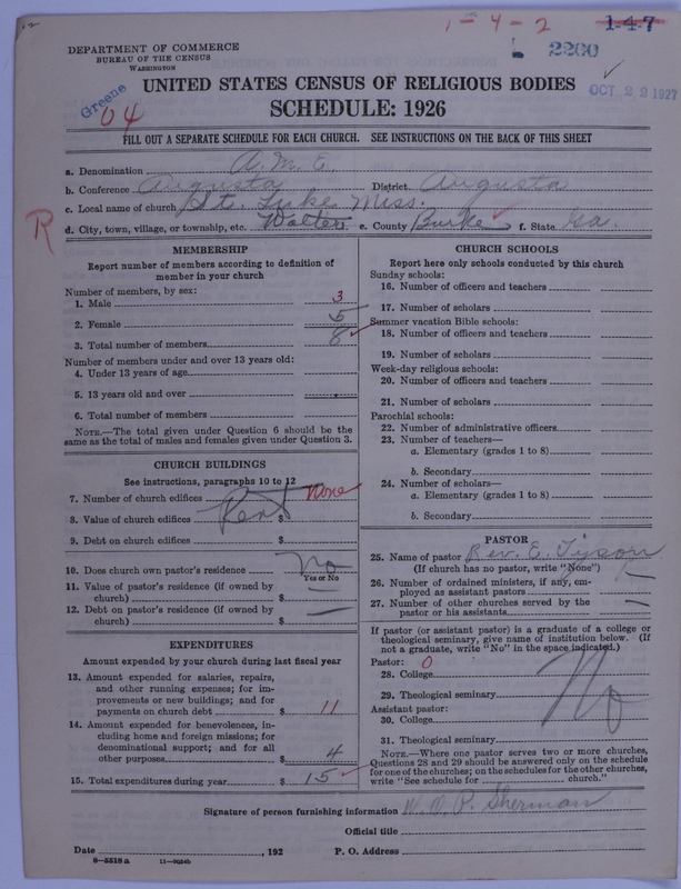 Scan of African Methodist Episcopal Church: 2200