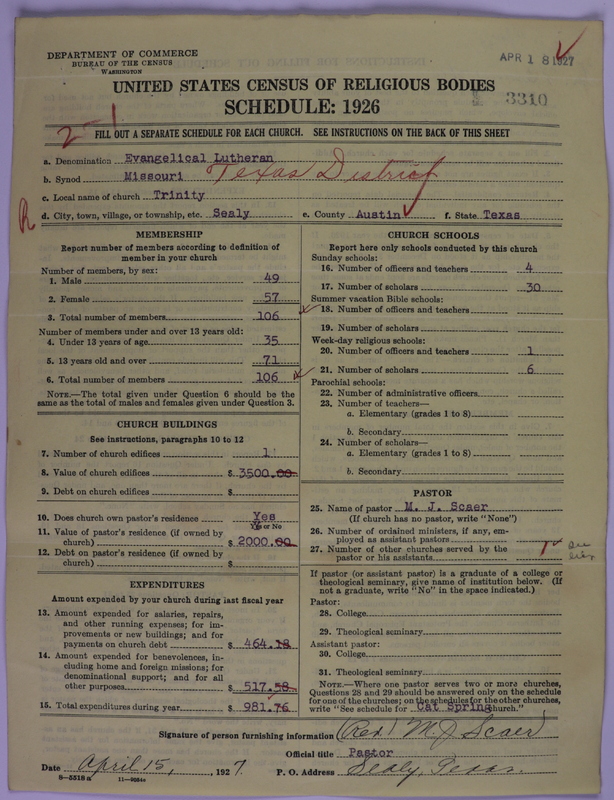 Scan of Evangelical Lutheran Synodical Conference of America: Evangelical Lutheran Synod of Missouri, Ohio, and Other States: 3310