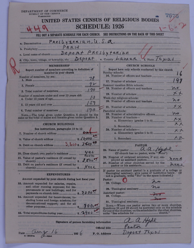 Scan of Presbyterian Church in the United States of America: 7675