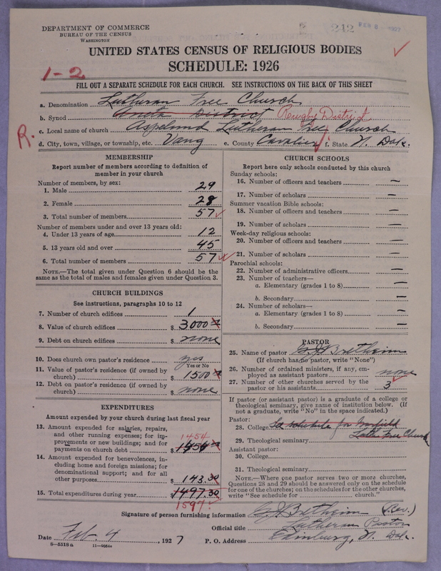 Scan of Lutheran Free Church: 242