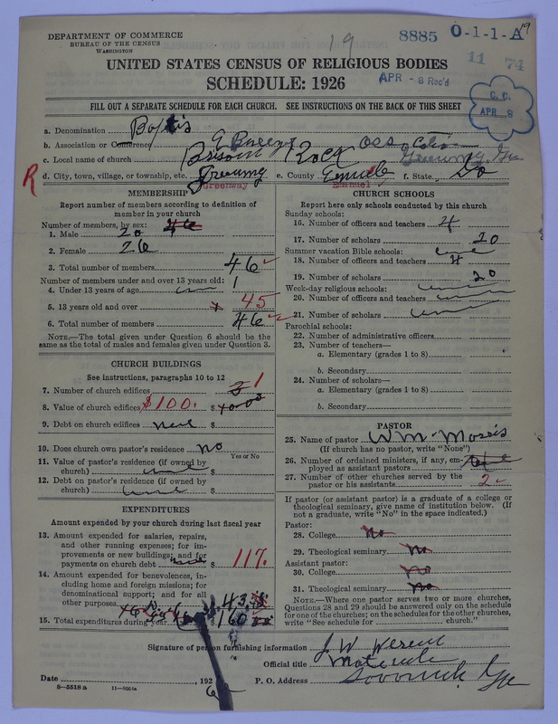 Scan of Negro Baptists: 8885