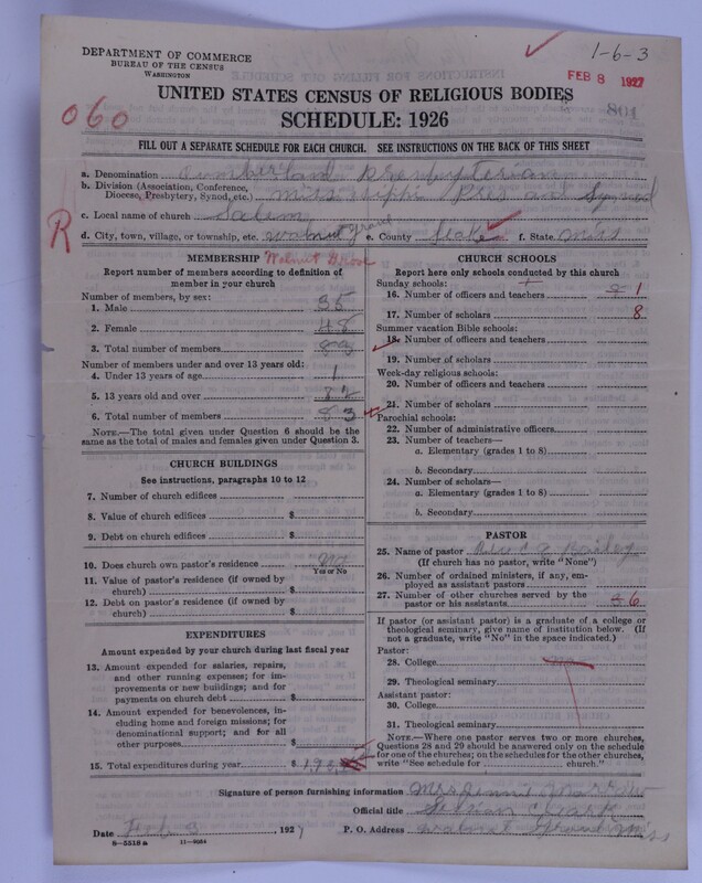 Scan of Cumberland Presbyterian Church: 801