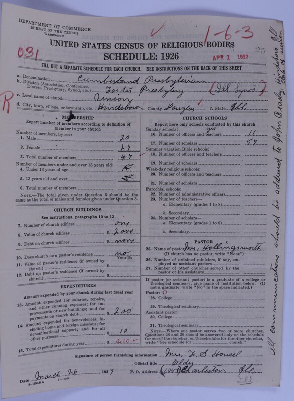 Scan of Cumberland Presbyterian Church: 25