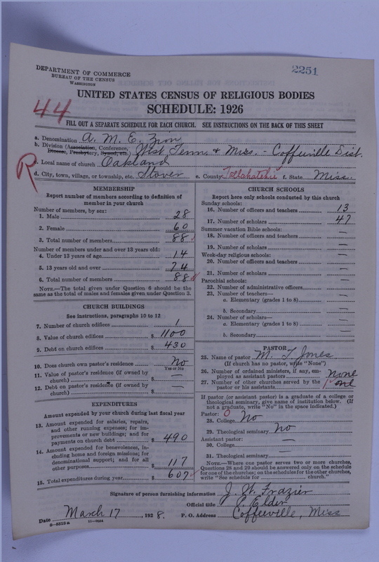 Scan of African Methodist Episcopal Zion Church: 2251