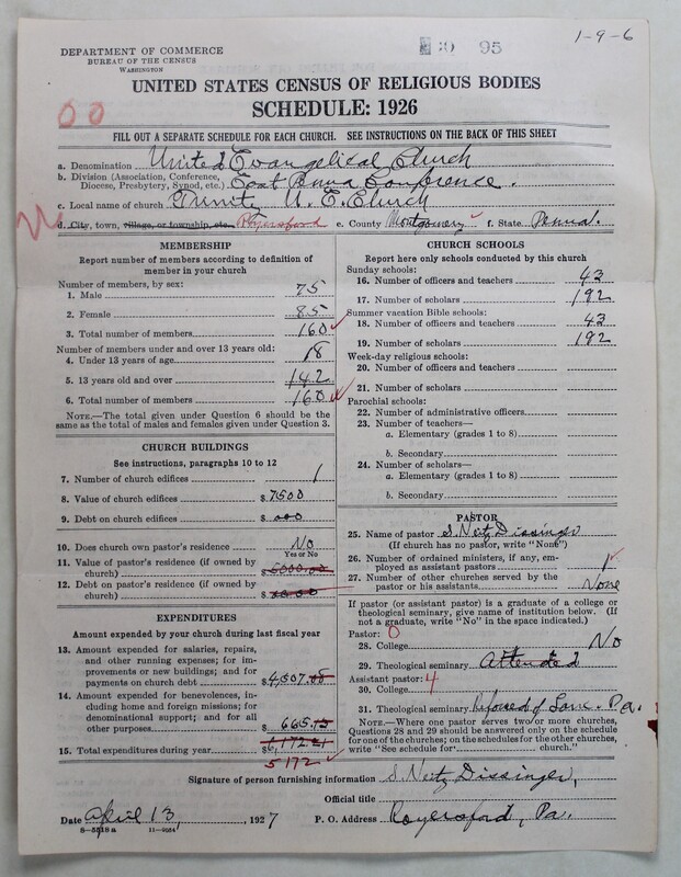 Scan of Evangelical Congregational Church: 95