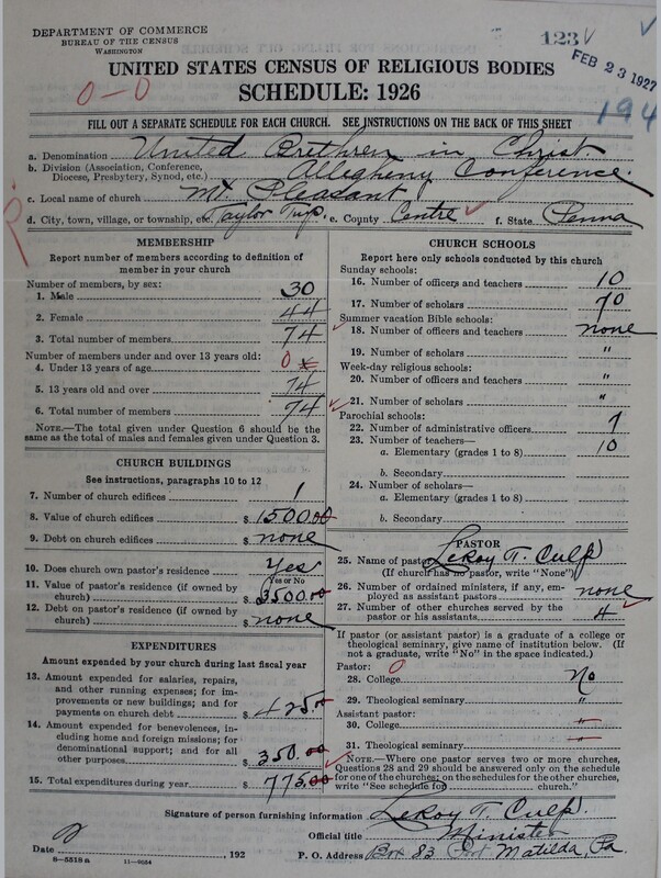 Scan of Church of the United Brethren in Christ: 123