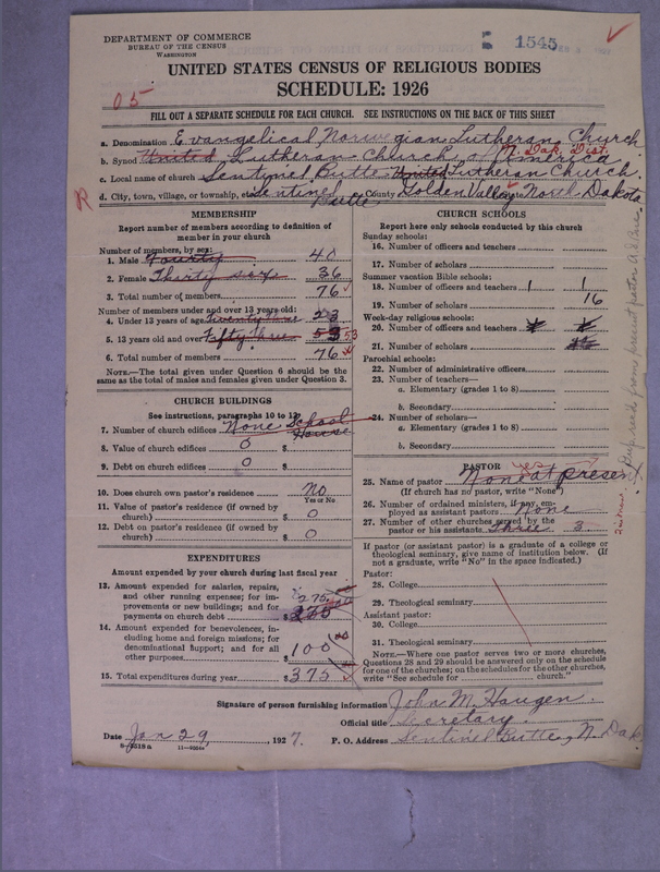 Scan of Norwegian Lutheran Church of America: 1545