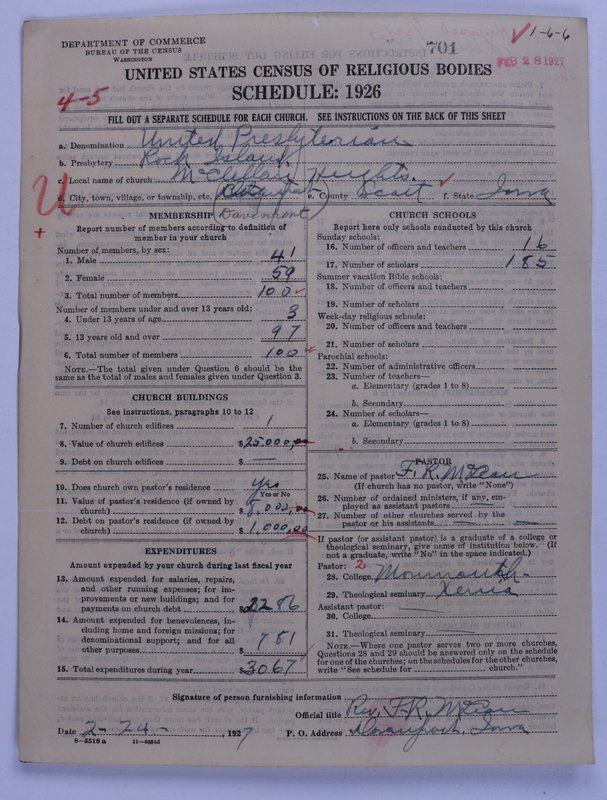 Scan of United Presbyterian Church of North America: 701