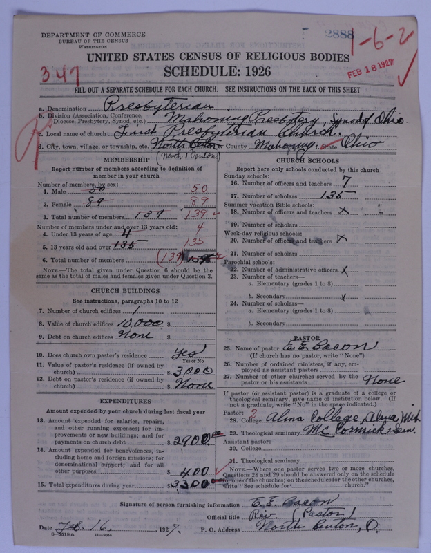 Scan of Presbyterian Church in the United States of America: 2888