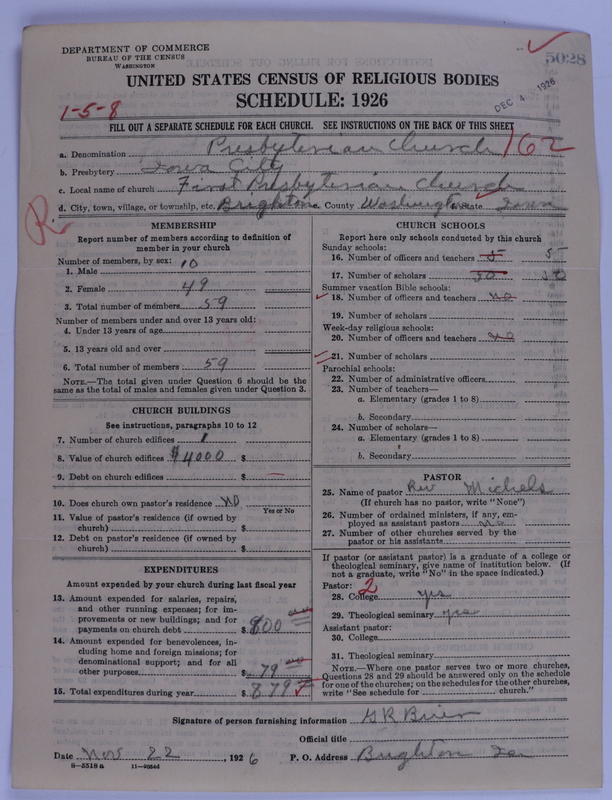 Scan of Presbyterian Church in the United States of America: 5028