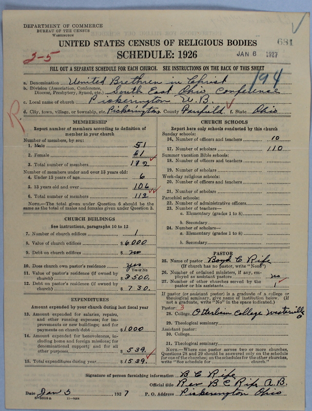Scan of Church of the United Brethren in Christ: 681