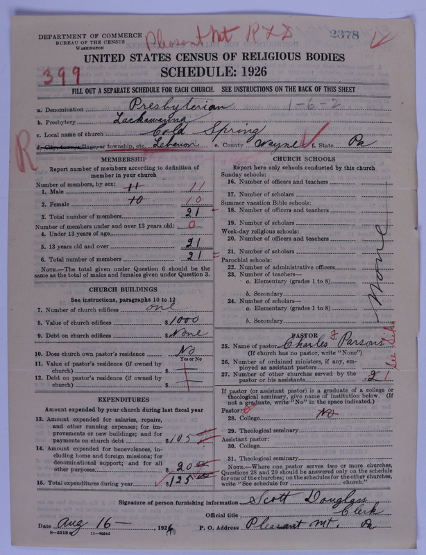 Scan of Presbyterian Church in the United States of America: 2378