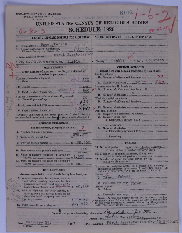 Scan of Presbyterian Church in the United States of America: 8102