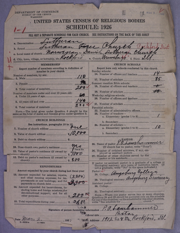 Scan of Lutheran Free Church: 1